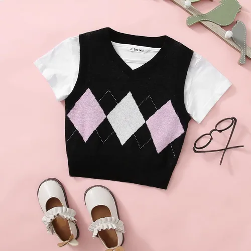 Vista 5 de MakeMeChic Chaleco de fresa para niña