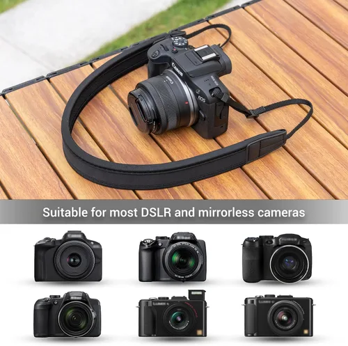 Vista 3 de Correa de hombro suave para cámara con soporte para el cuello para Sony ZV-E10 II ZV-E10 R50 R50V R100 R10 Canon EOS M50 Mark II M50 Ricoh G900 II
