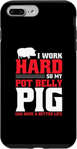 Vista 9 de iPhone 15 Pot Bellied Pig Owner Peluche Animal Toy Pot Belly Pig Lover Case
