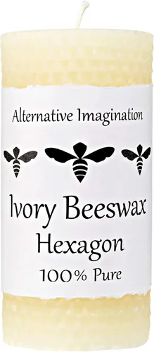 Vista 9 de Velas de pilar de cera de abeja 100% pura de alta calidad, paquete de 3, 2 Amarillo