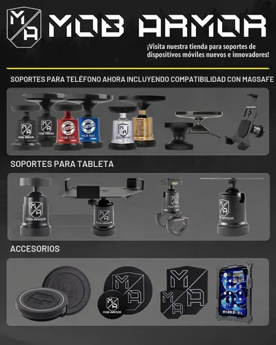Vista 6 de Mob Armor Soporte magnético resistente para teléfono de coche