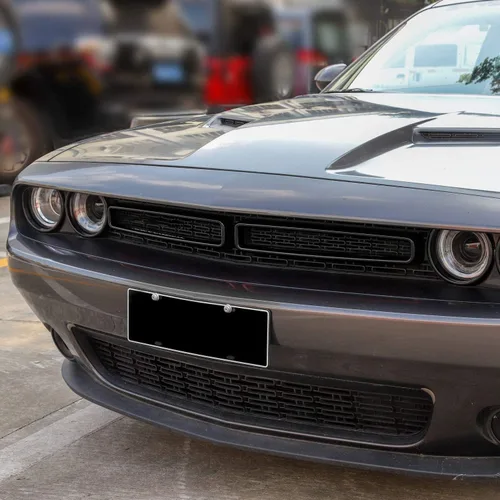Vista 3 de Voodonala para Challenger Insertos de Rejilla Frontal de Radiador, Adornos de Parrilla para 2015-2025+ Dodge Challenger Accesorios Exteriores, ABS