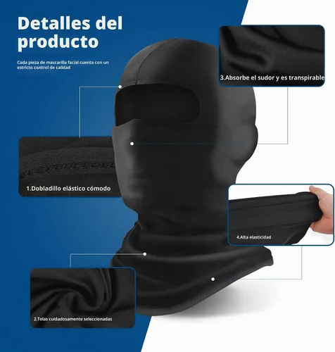 Vista 5 de YESLIFE Summer Balaclava Ski Mask for Men&Women, Face Mask