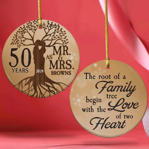 Vista 11 de Adorno personalizado de cerámica para parejas, adornos personalizados, regalo romántico de boda, regalo romántico para parejas, regalos de despedida
