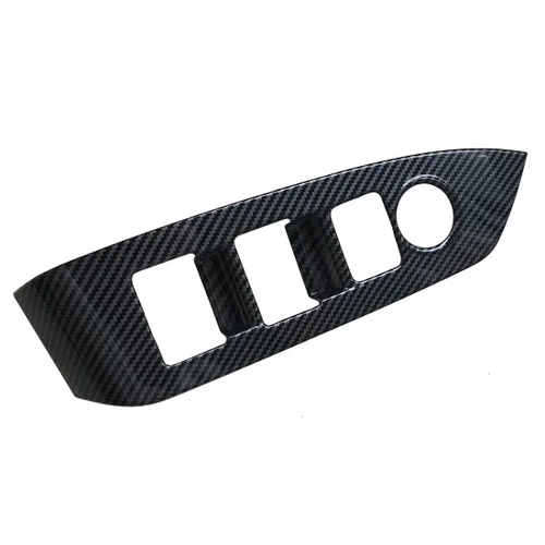 Vista 8 de ruihe 4 piezas de fibra de carbono de color de ventana de puerta de automóvil panel de control ajuste para Mazda CX-5 CX5 2017 2018 2019 2020 2021