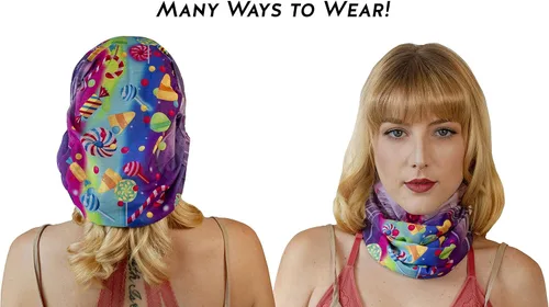 Vista 6 de Máscara facial sin costuras, estilo ligero multiusos y protección