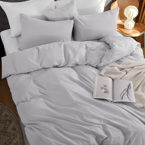 Vista 458 de NEXHOME PRO Funda de edredón Twin XL 100% algodón lavado, transpirable, duradera, texturizada, similar al lino, juego de ropa de cama para el hogar