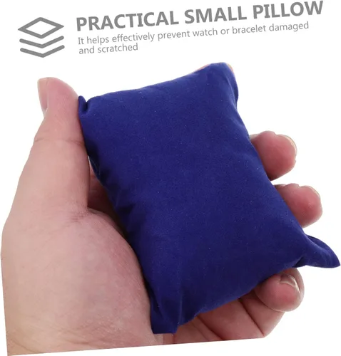 Vista 6 de Holibanna 80 piezas de brazaletes de almohada para reloj, pulseras caja de reloj de almohada, cojín de espuma, collar de cadena negra, aretes