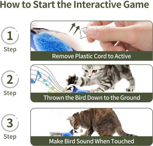 Vista 6 de Juguetes para gatos con hierba gatera, para aliviar el aburrimiento y aliviar los dientes y patadas, juguetes interactivos con sonido de chirrido