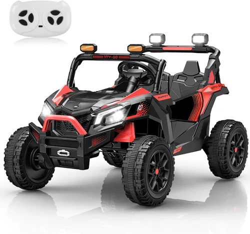 Vista 9 de Coches eléctricos de paseo con control remoto de 24 V para niños Negro