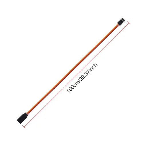 Vista 2 de ACEIRMC Cable de extensión servo de 3 pines hembra a macho conector de cable JR para control remoto RC Car Airplanes (39.4 in)