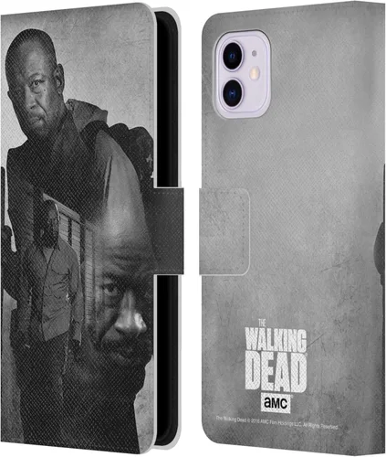 Vista 8 de Head Case Designs AMC - Funda de piel con licencia oficial de AMC The Walking Dead Abraham Double Exposure compatible con Apple iPhone 11