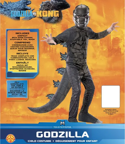 Vista 5 de Godzilla VS Kong Godzilla Kids Costume