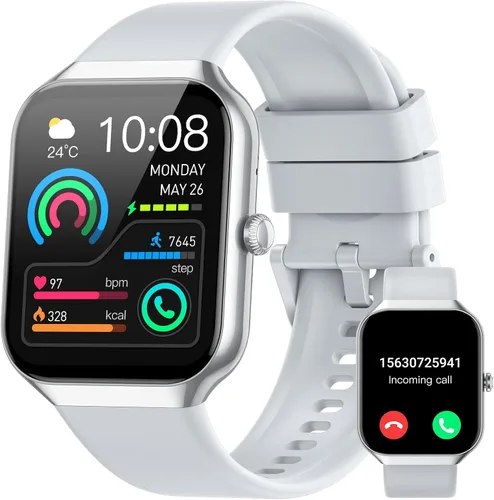 Vista 9 de Smart Watch 2026 NEW 1.91" Smartwatch for Men Women(Answer/Make Call),Fitness Watch with 110+ Sport Modes, Reloj Inteligente with Sleep Beige