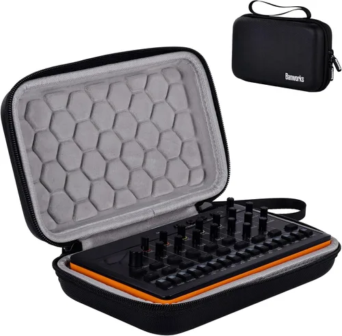 Vista 16 de Bolsa de transporte para controlador MIDI Banworks de poliuretano con carcasa rígida, ajuste personalizado para Ableton Push 3