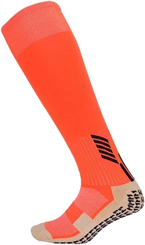 Vista 4 de Calcetines deportivos unisex gruesos hasta la rodilla con puntos de goma para espinilleras de béisbol/fútbol/fútbol