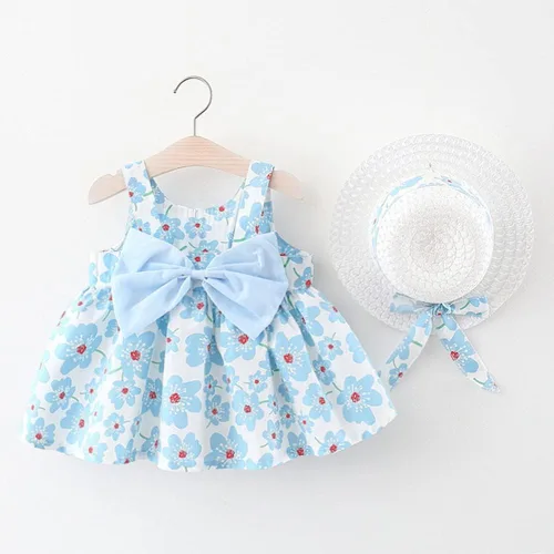 Vista 20 de Vestido tutú de verano para niñas pequeñas, sin espalda, vestido de princesa para fiesta de cumpleaños, vestido de verano con lazo floral