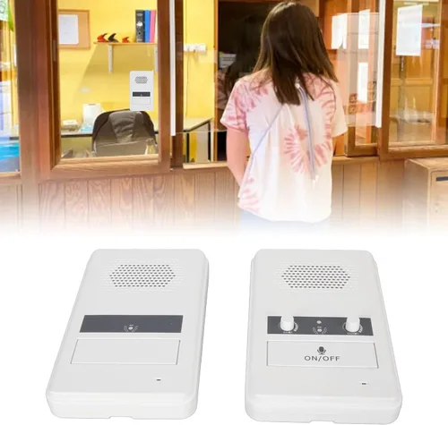 Vista 6 de Sistema de intercomunicación para el hogar de dos vías de largo alcance Intercomunicador de ventana con altavoz ajustable 656 pies Rango extendido