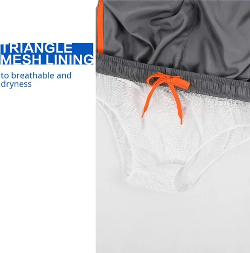 Vista 4 de Lansbojun Traje de baño para hombre, de secado rápido, con bolsillos con cremallera, ligero