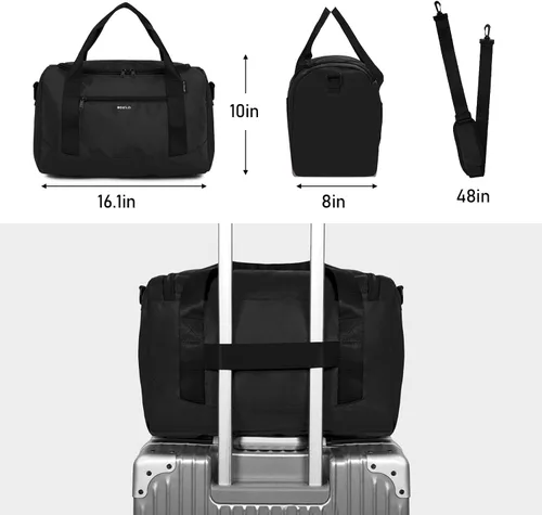 Vista 6 de ECOHUB Para Spirit Airlines - Bolsa de viaje de 18 x 14 x 8 pulgadas, bolsa de viaje, bolsa de lona de viaje, artículos esenciales de viaje, bolsa