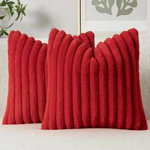 Vista 8 de MIULEE - Juego de 2 fundas de cojín decorativas de piel sintética de 18 x 18 pulgadas, arte moderno francés para el hogar, almohadas suaves