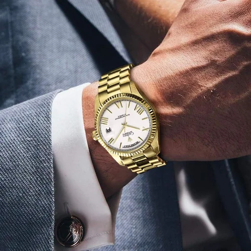 Vista 5 de CADISEN Reloj mecánico automático para hombre, relojes casuales para hombre, zafiro impermeable