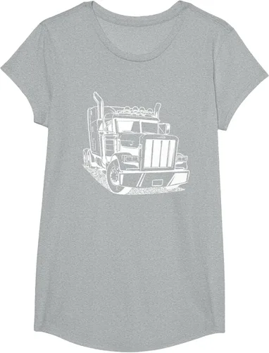 Vista 51 de Diesel Big Rig 18 Wheeler - Camiseta de camionero para camionero, Negro, S