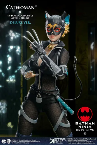 Vista 6 de Star Ace Toys Batman Ninja: Catwoman (versión Deluxe) Figura de acción coleccionable a escala 1:6, multicolor