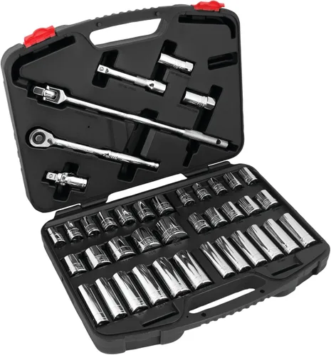 Vista 4 de Performance Tool W38905 Juego de mecánico de accionamiento de 3/8 pulgadas, 51 piezas