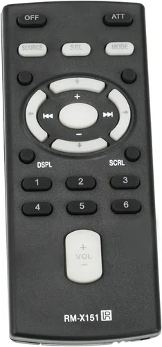 Vista 4 de RM-X151 Reemplazo remoto compatible con reproductor de disco compacto Sony FM/AM CXS-GT3516F CDX-GT300MP CDX-H910UI CDX-GT710HD CDX-GT65UIW