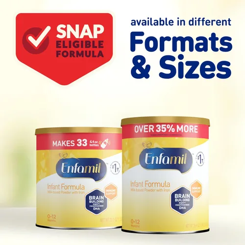 Vista 7 de Enfamil Fórmula infantil, fórmula para bebés a base de leche, 21.1 onzas