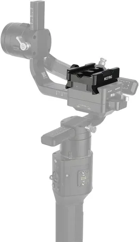 Vista 7 de NICEYRIG Abrazadera de liberación rápida para ARCA Swiss Standard, con placa inferior para Manfrotto 577/501/504/701, adaptador de interruptor