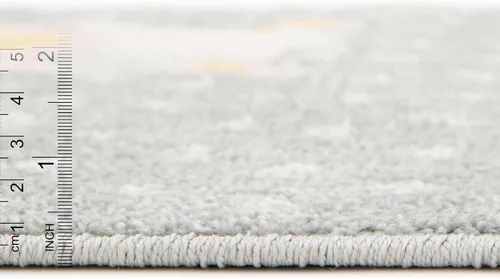 Vista 5 de Unique Loom Whimsy Kids Collection - Alfombra rectangular de 2 pies 2 pulgadas x 2 pies 11 pulgadas, gris/marfil