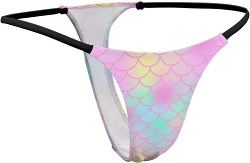 Vista 6 de AoHanan Tanga de algodón para mujer, tanga con espalda en T, ropa interior de algodón de tiro bajo, tela suave, varios tamaños