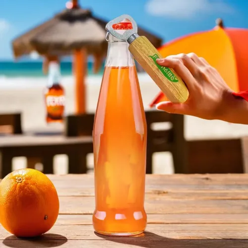 Vista 5 de FERMALIFE - Abrebotellas de madera, resistente, grabable para refrescos, sidra de manzana, botellas, cerveza en bares, restaurante, hogar, cocina