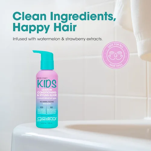 Vista 3 de GIOVANNI Eco Chic KIDs - Elixir de acondicionamiento y peinado sin enjuague