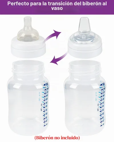 Vista 3 de Tetinas de vaso para biberones Philips Avent anticólicos para bebés, boquilla de silicona de grado alimenticio, pezón suave de flujo variable, 6