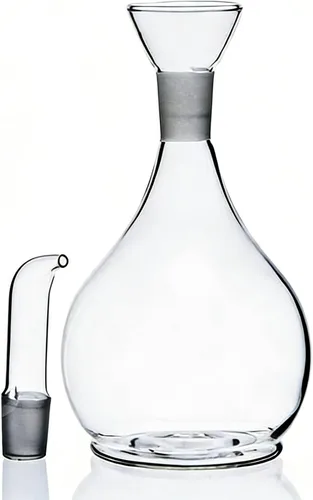 Vista 8 de Eleton 's Planet - Decantador de aceite de vidrio y cruet de 14 onzas, dispensador de aceite de oliva piriforme Botella de aceite de vidrio