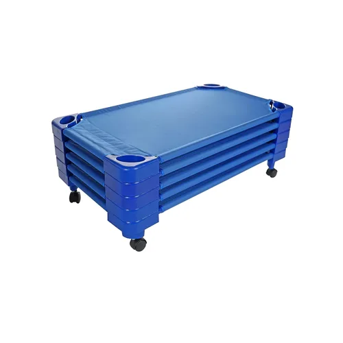 Vista 7 de Pearington Cuna apilable para niños pequeños, color rojo (juego de 5)