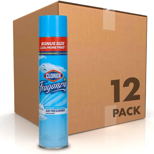 Vista 13 de Clorox Fraganzia - Ambientador en aerosol en aerosol con aroma a ráfaga de cereza, eliminador de olores de larga duración y ambientador