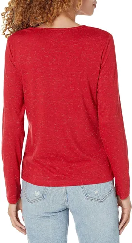 Vista 2 de Tommy Hilfiger Top de punto con nudo frontal de lúrex brillante para mujer