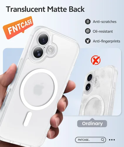 Vista 371 de FNTCASE Funda para Motorola Moto G-Stylus-5G-2025: Funda magnética translúcida mate a prueba de golpes para Moto G Stylus 2026, funda protectora