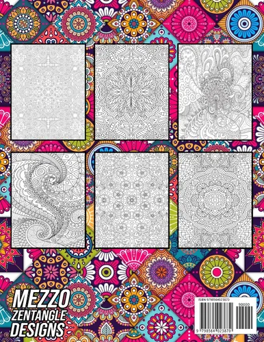 Vista 2 de 100 Amazing Pattern Coloring Book for Adults Beautiful Coloring Book with Geometric Shapes and Intricate Pattern Designs for Relaxation and Stress