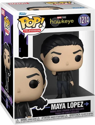 Vista 3 de POP Marvel: Hawkeye - Echo (Maya Lopez) figura de vinilo de Funko (paquete con funda protectora de caja compatible)