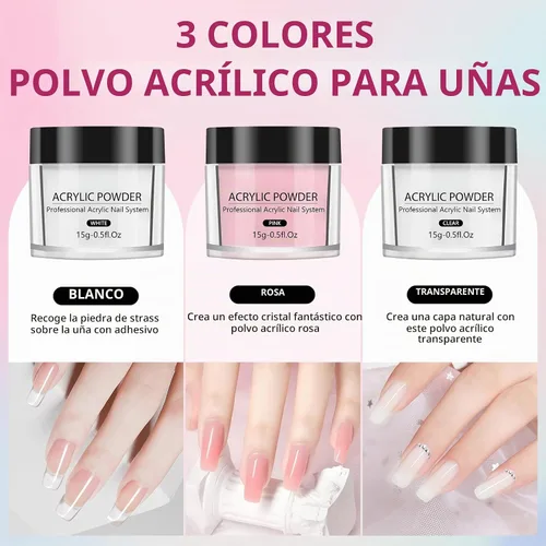 Vista 6 de LIONVISON Mano de práctica para uñas acrílicas, manos de práctica flexibles con dedos y kit de uñas, cepillo de polvo acrílico, herramientas