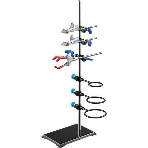 Vista 10 de VEVOR Juego de soporte para laboratorio metálico de grado de laboratorio - Soporte de laboratorio de material de hierro premium, abrazadera