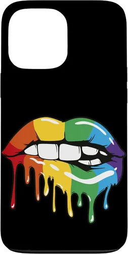 Vista 23 de iPhone 16 LGBT Rainbow Lip Pro Gay Pride Month LGBTQ Case