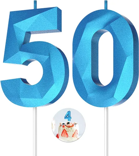 Vista 58 de Velas de cumpleaños con números (0 velas negras), forma de diamante 3D, decoración de pastel de feliz cumpleaños para niños y hombres, cumpleaños