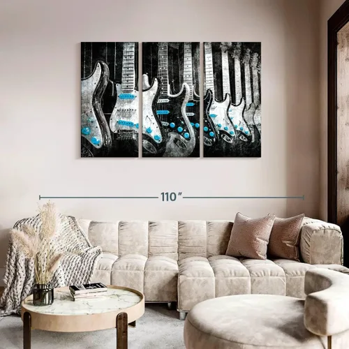 Vista 155 de Elephant Stock BW - Reproductor de discos de vinilo para pared, lienzo horizontal, decoración de pared de sala de estar de 3 piezas, impresión