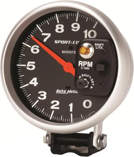 Vista 3 de Auto Meter Tacómetro 3903 Sport-Comp Shift-Lite, 5.000 in.